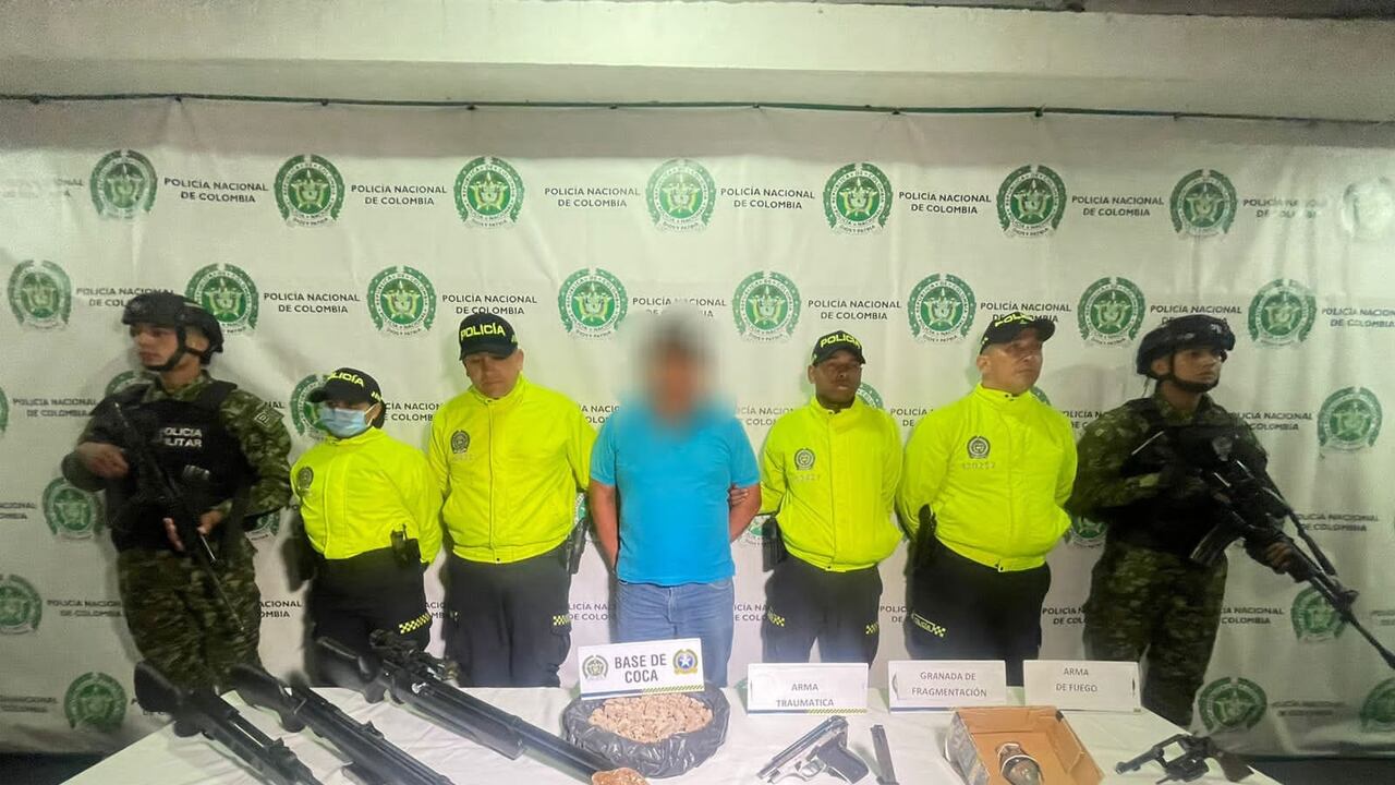 Momento de la captura y judicialización de alias Beto, en Bogotá.