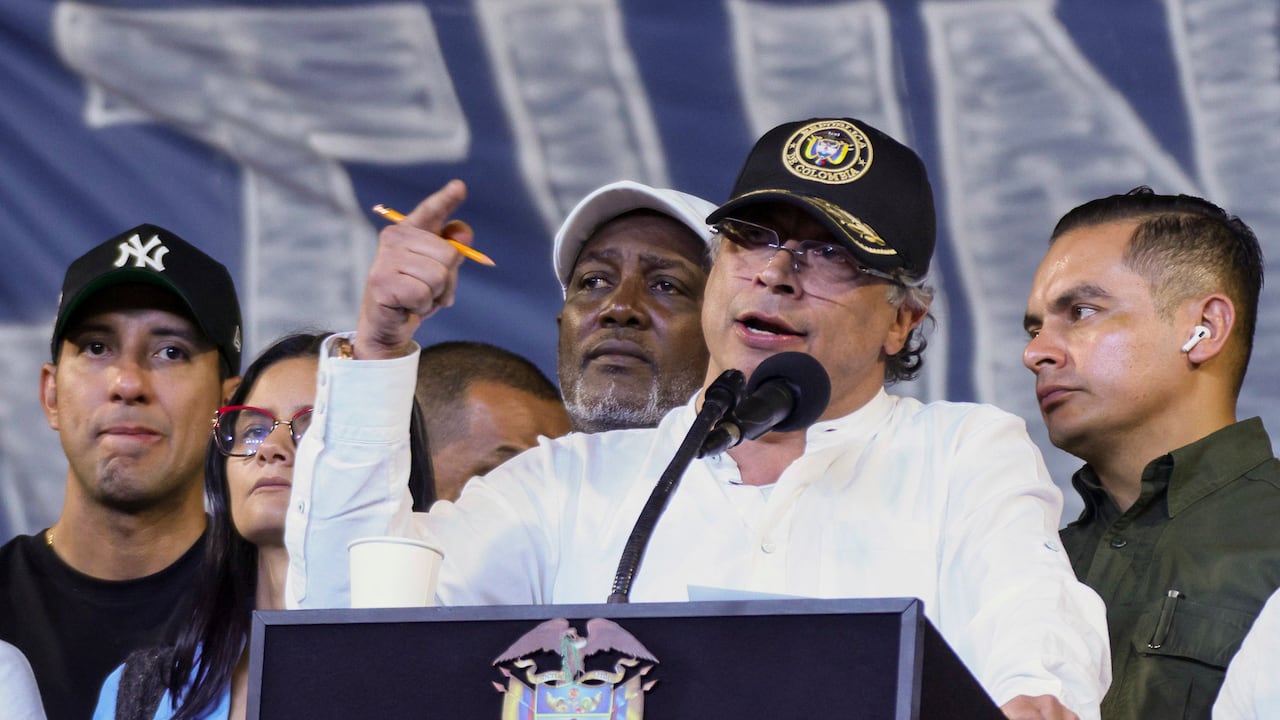 El presidente Gustavo Petro, el 11 de junio de 2025, en Cali.