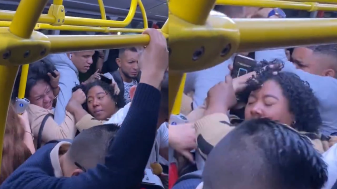 Dos mujeres protagonizaron pelea en TransMilenio.