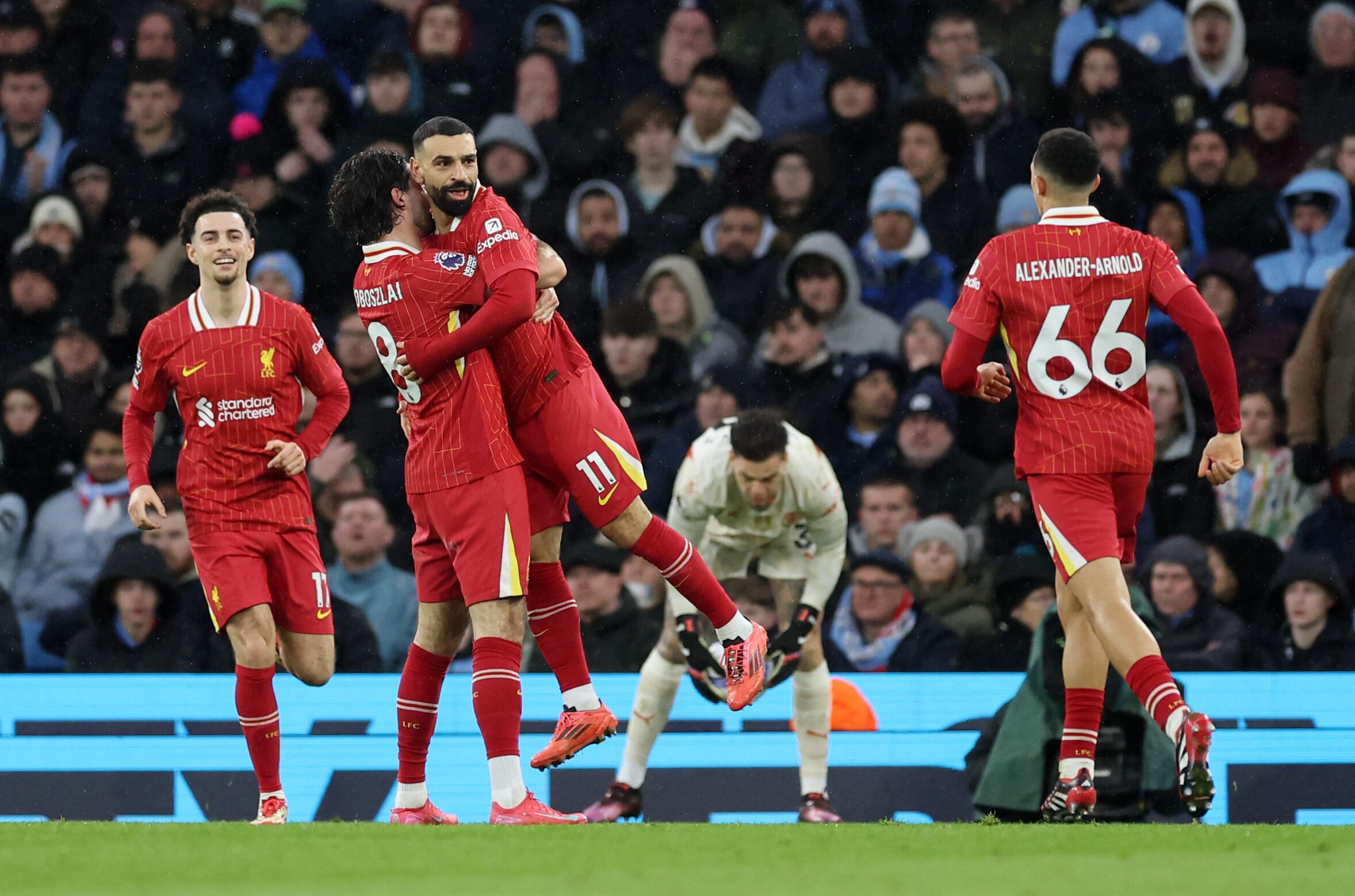 Salah, nuevamente el héroe de Liverpool ante Manchester City.