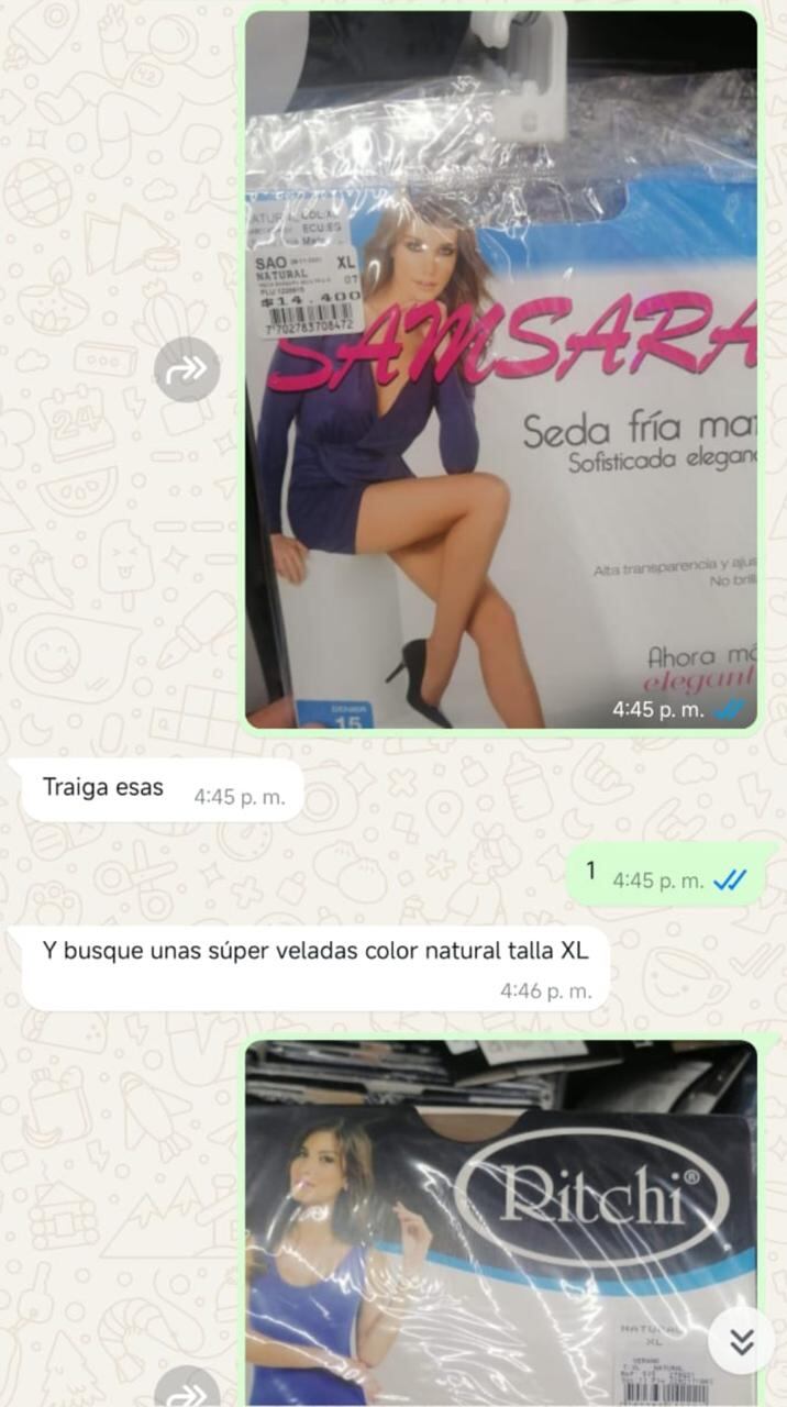 La esposa del general Olveiro Pérez, ordenaba a los integrantes del esquema de seguridad del oficial ir a la tienda a comprar medias veladas, según el denunciante.