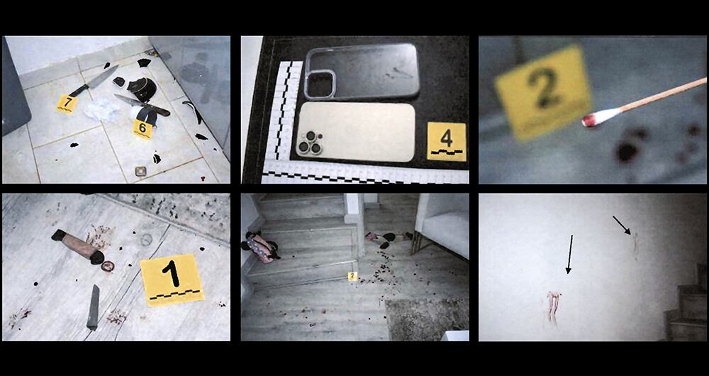 Estos fueron algunos de los elementos que se encontraron en la escena del crimen.