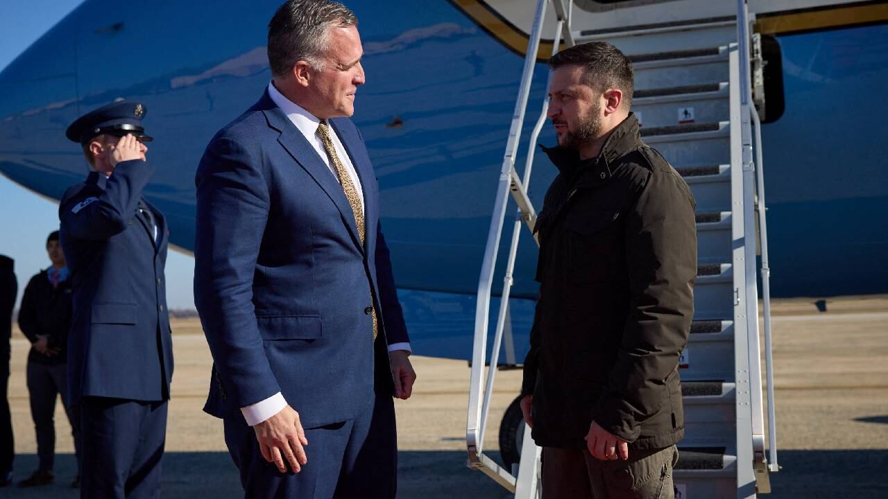 El presidente de Ucrania, Volodímir Zelensky, visita Washington.