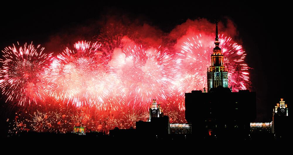 Muestra militar en Rusia. 