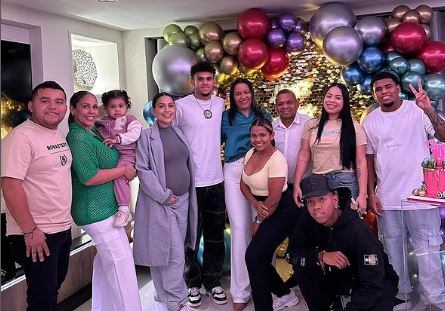 Luis Díaz festejó el cumpleaños de su madre