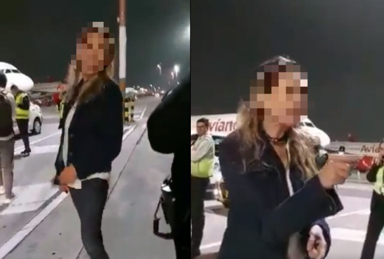La mujer afirmó ser esposa de un coronel, mientras humillaba al policía.