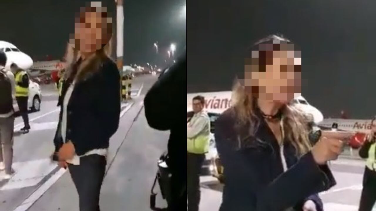 La mujer afirmó ser esposa de un coronel, mientras humillaba al policía.