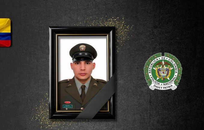 En este cobarde acto de violencia, perdió la vida el patrullero Geyder Giovanni Duque Medina.