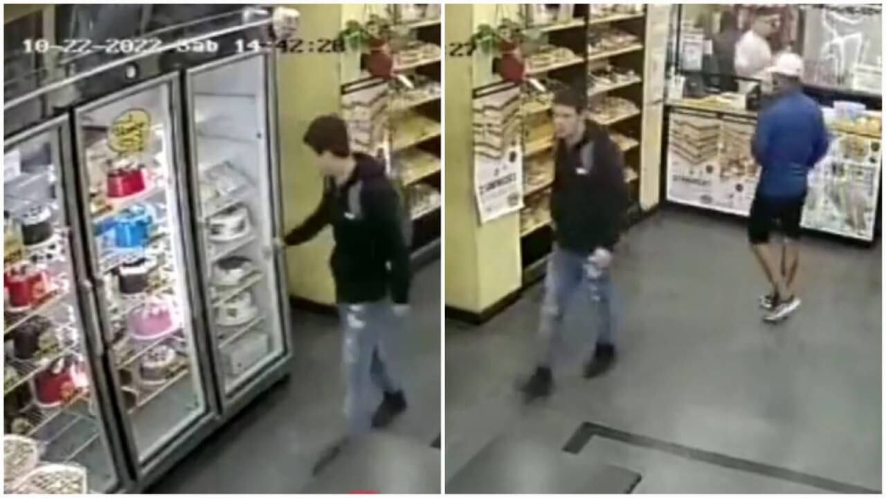 La Policía sigue buscando a dos individuos que robaron en una panadería argentina.