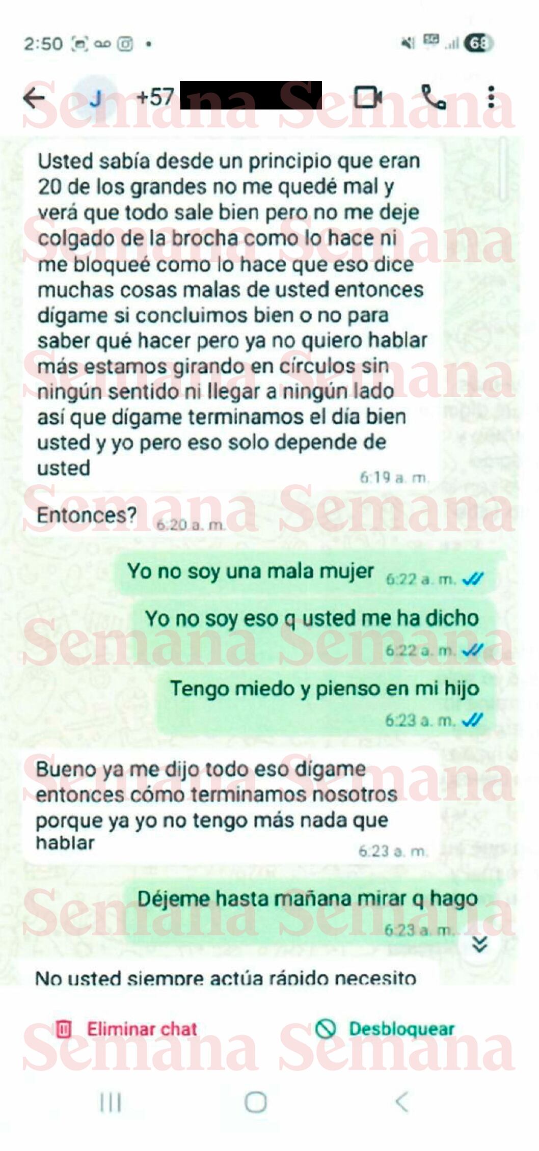 Chats denuncia Angie Rodríguez
