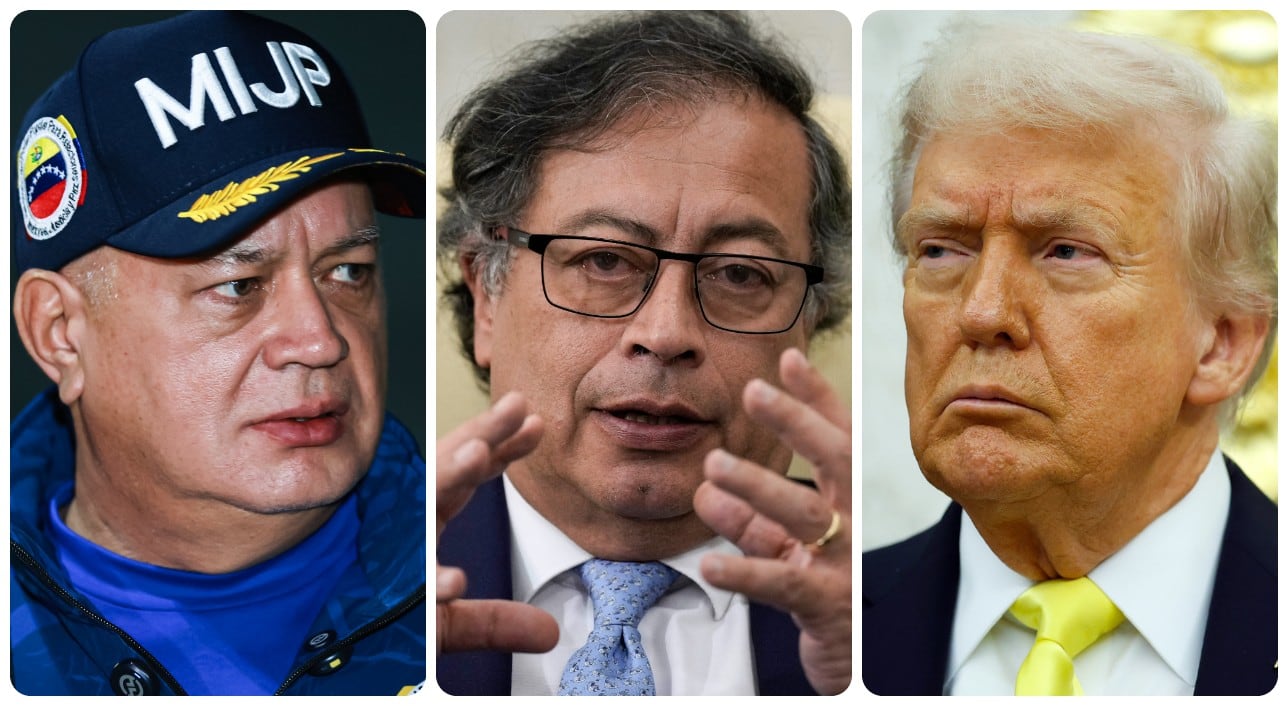 Diosdado Cabello, Gustavo Petro y Donald Trump
