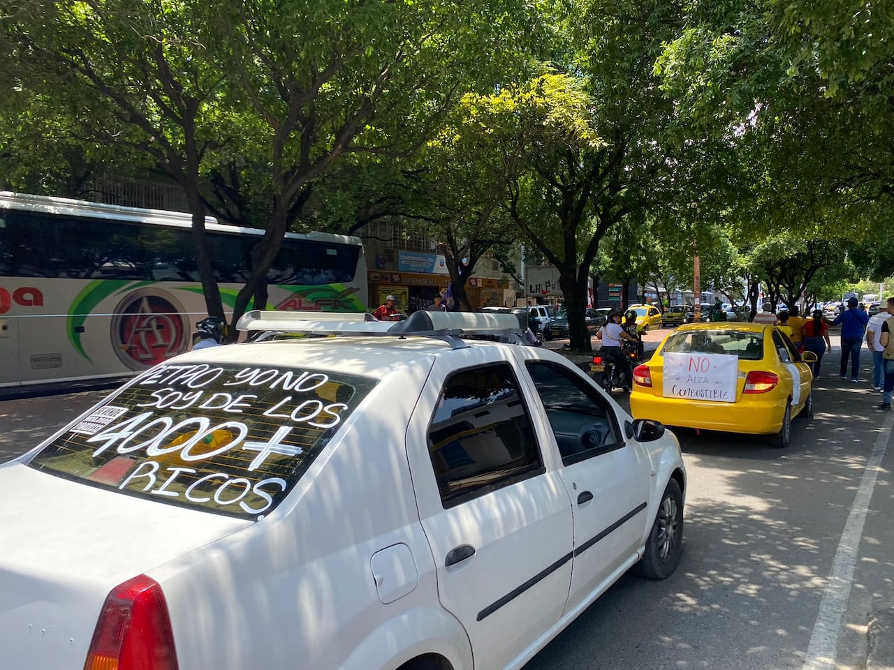 Avanza la movilización en Cúcuta.