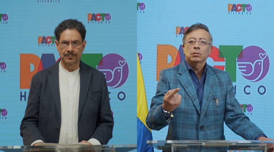 Iván Cepeda y Gustavo Petro.