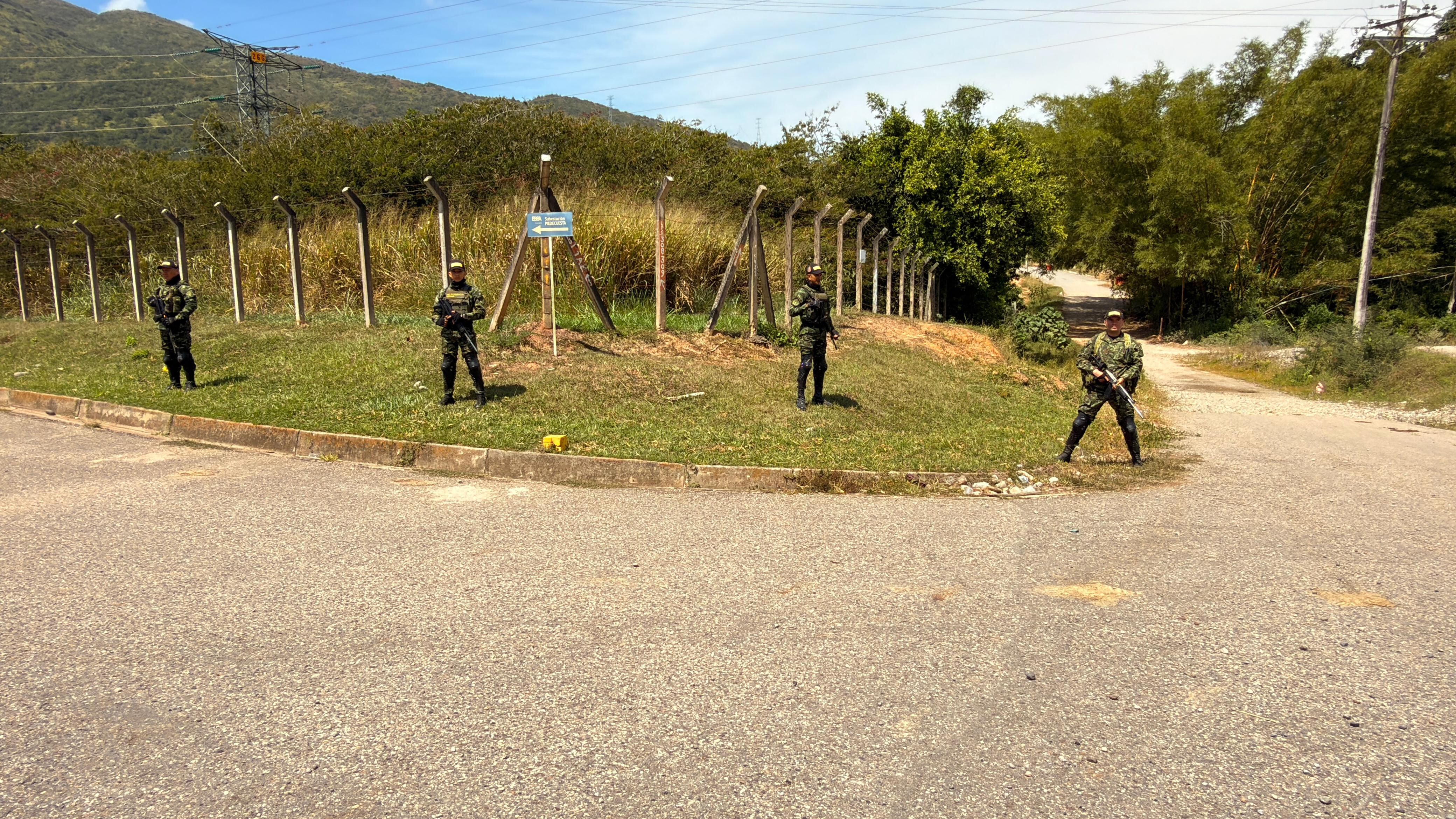 El Ejército Nacional llegó a la zona para asegurar el área.