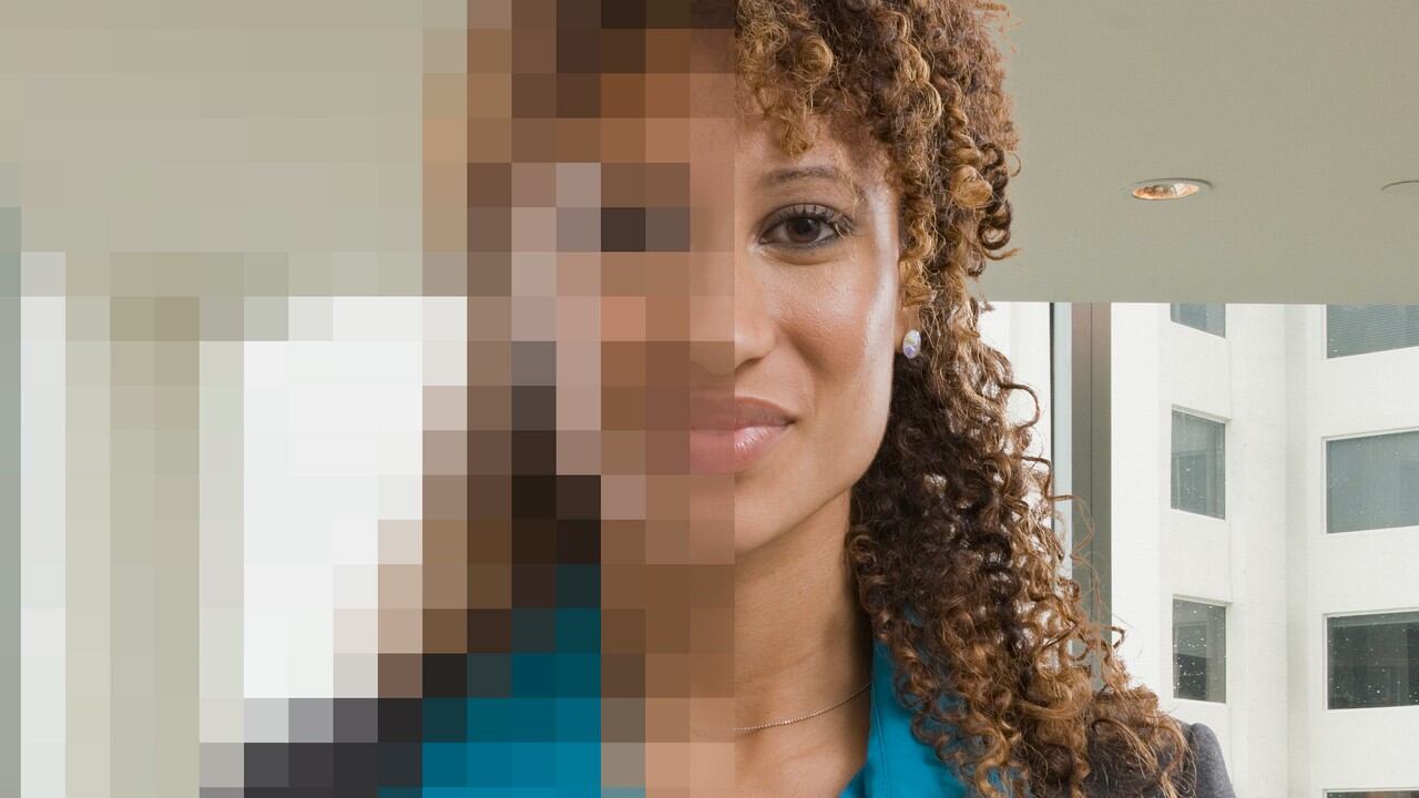 Imagen de mala calidad , pixelada.