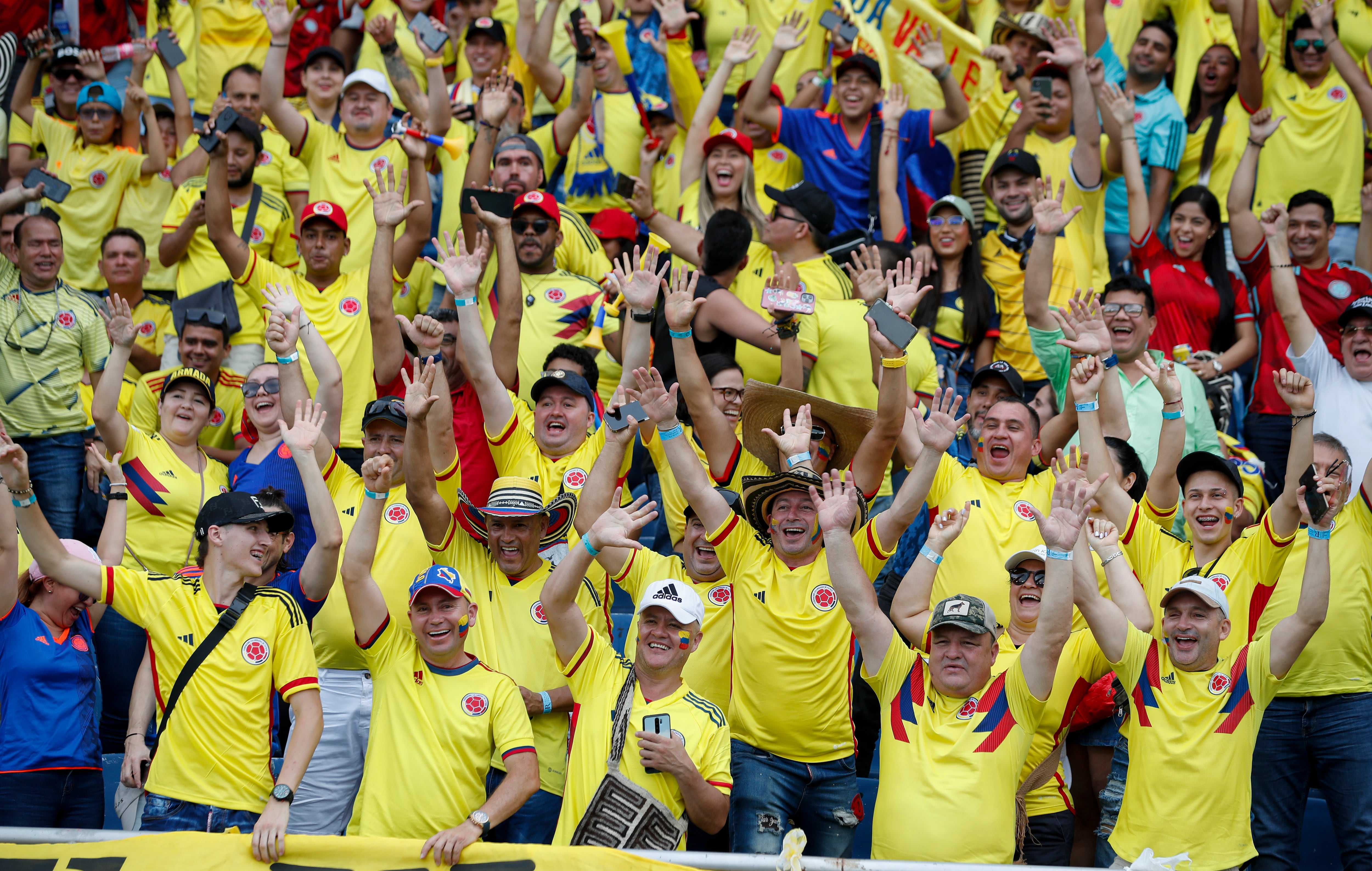 Hinchas de la Selección Colombia 
 marea amarilla colombiana
Colombia vs Uruguay  empate 2-2 
Eliminatorias al Mundial 2026
Barranquilla estadio Metropolitano
Octubre 12 del 2023
Foto Guillermo Torres Reina / Semana