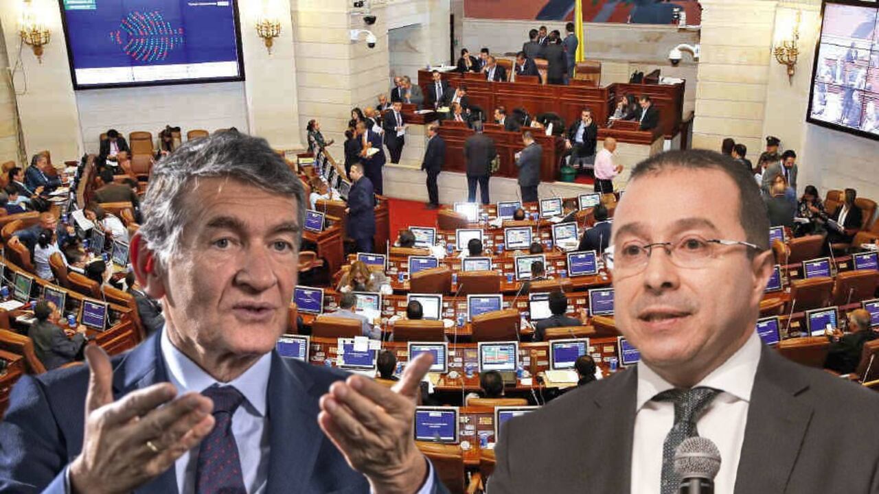 Los congresistas le enviaron una carta al ministro de Trabajo, Ángel Custodio Cabrera (izquierda), y a Carlos Mario Estrada, director del SENA.