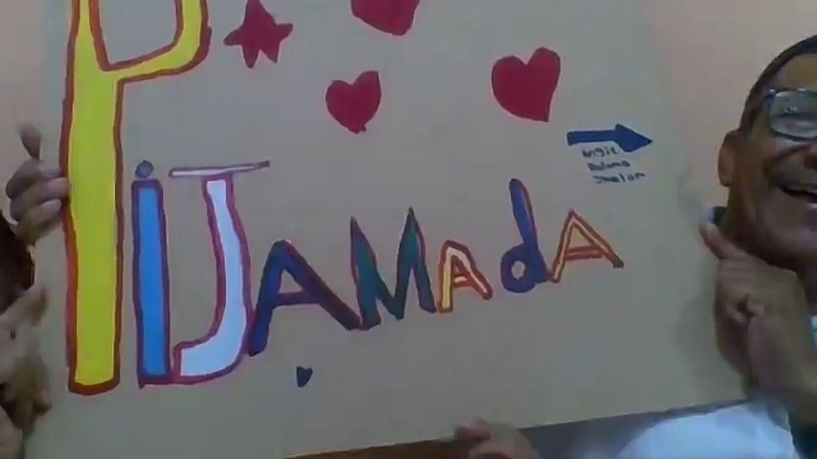 El último dibujo que les hizo su nieta antes de emprender el viaje a Arauca.