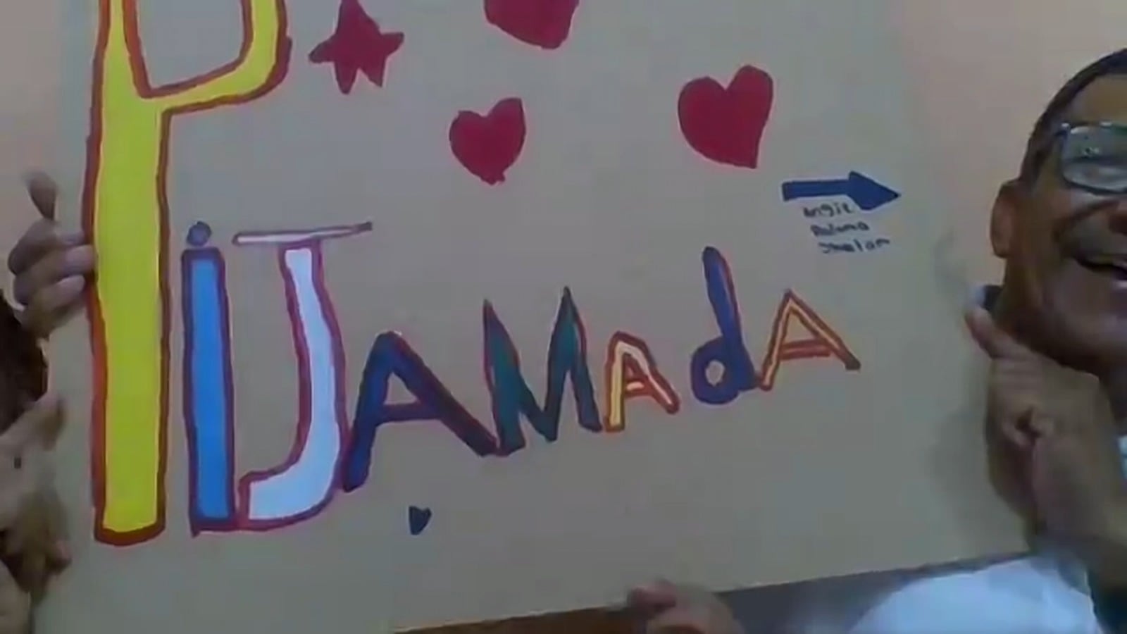 El último dibujo que les hizo su nieta antes de emprender el viaje a Arauca.