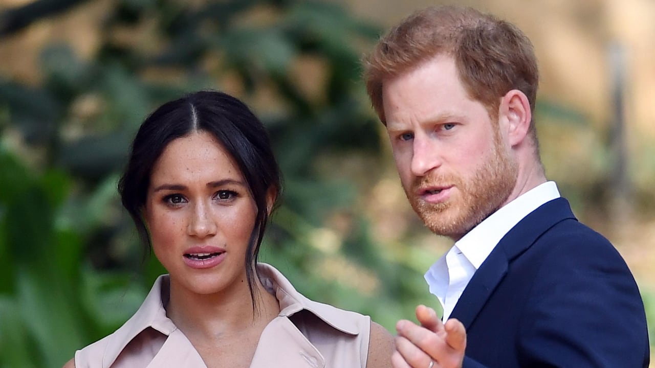 El príncipe Harry y su esposa Meghan Markle.