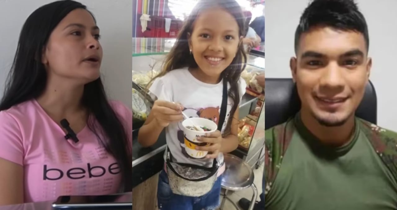 De izquierda a derecha: Evelyn Rodas, Sofía delgado y el confeso asesino Brayan Campos.