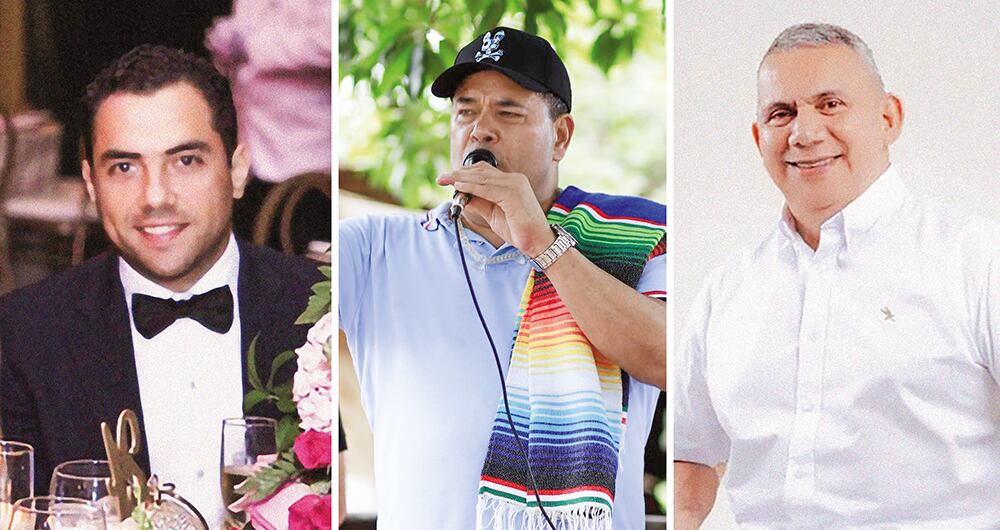   Gabriel Hilsaca, Santander Lopesierra y Máximo Noriega. Todos fueron mencionados en el interrogatorio que rindió Nicolás Petro con millonarios aportes en efectivo que habrían llegado a la campaña presidencial.