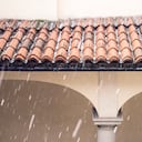 Hailstorm detail, summer storm