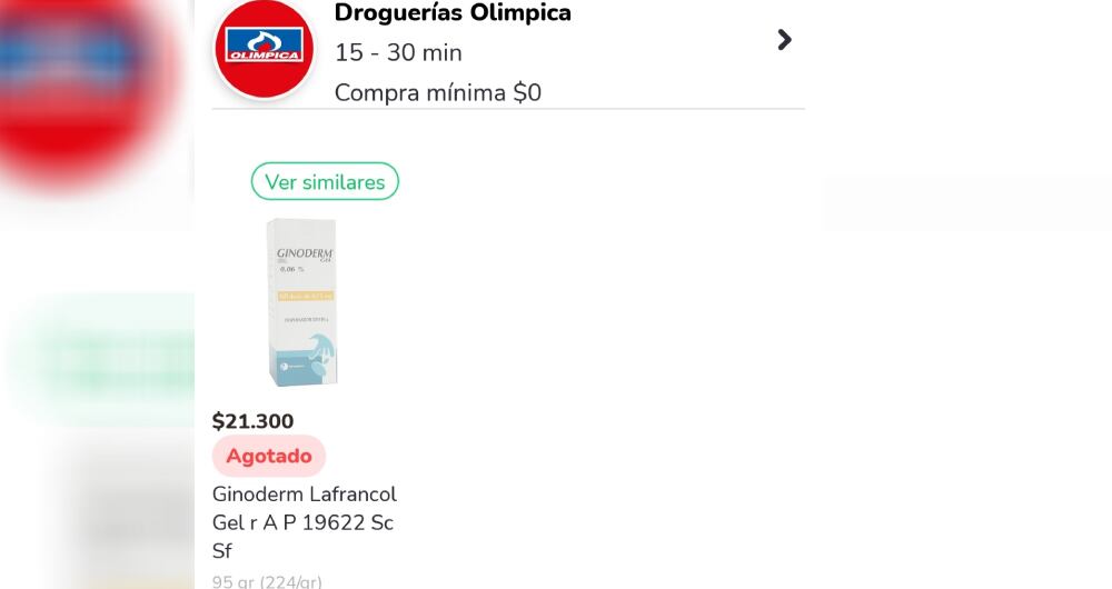 Medicamento agotado