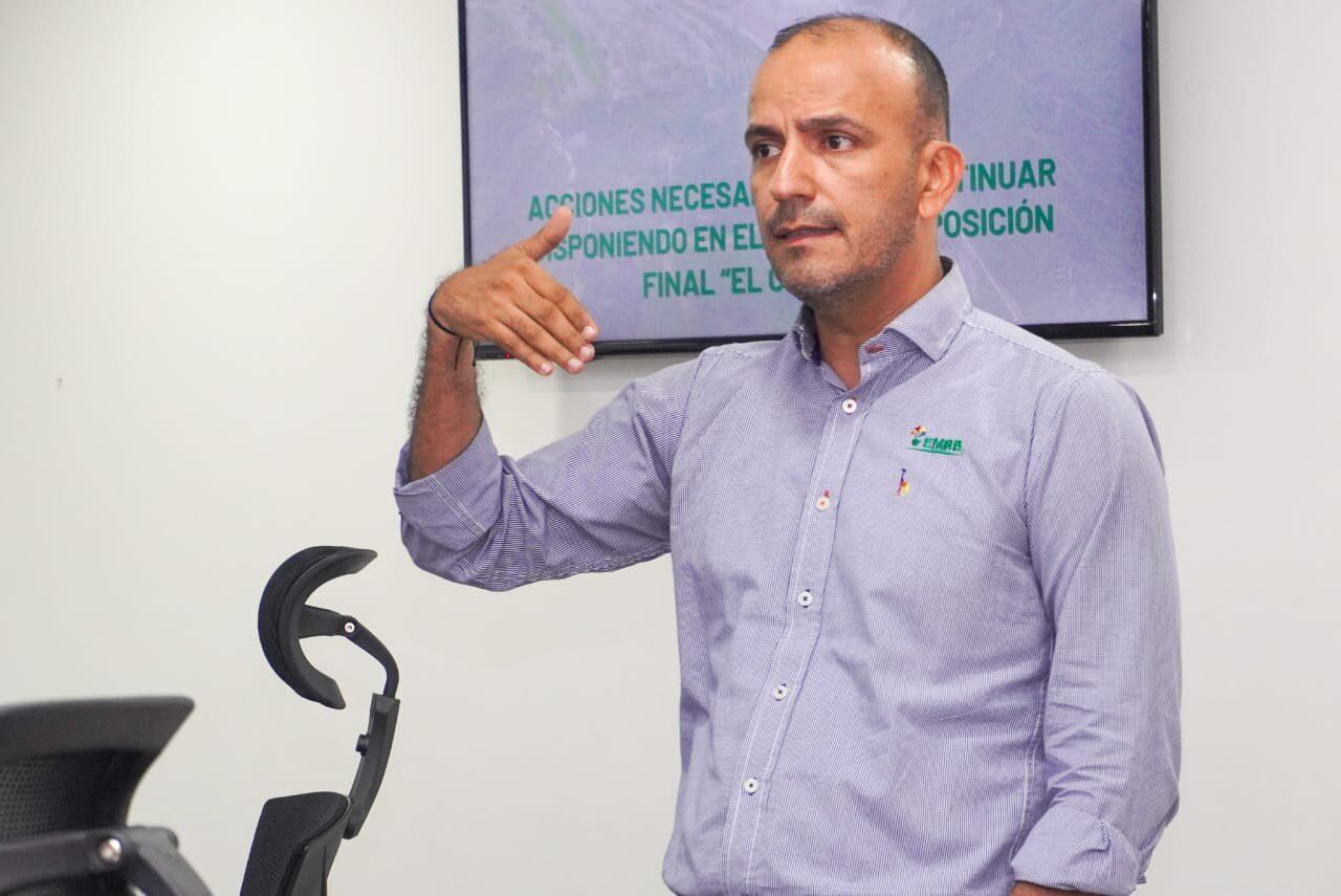 Helbert Panqueva, gerente de la Empresa de Aseo de Bucaramanga (EMAB).