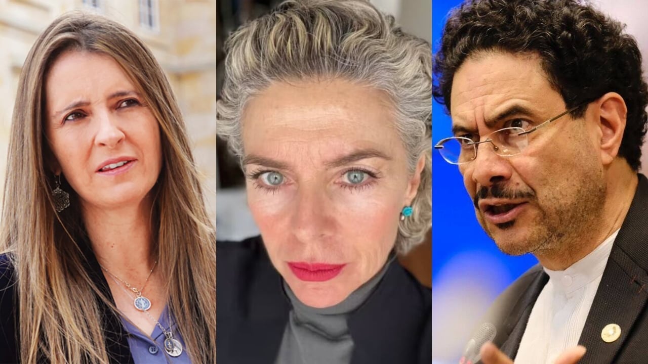 Paloma Valencia, Margarita Rosa de Francisco e Iván Cepeda.