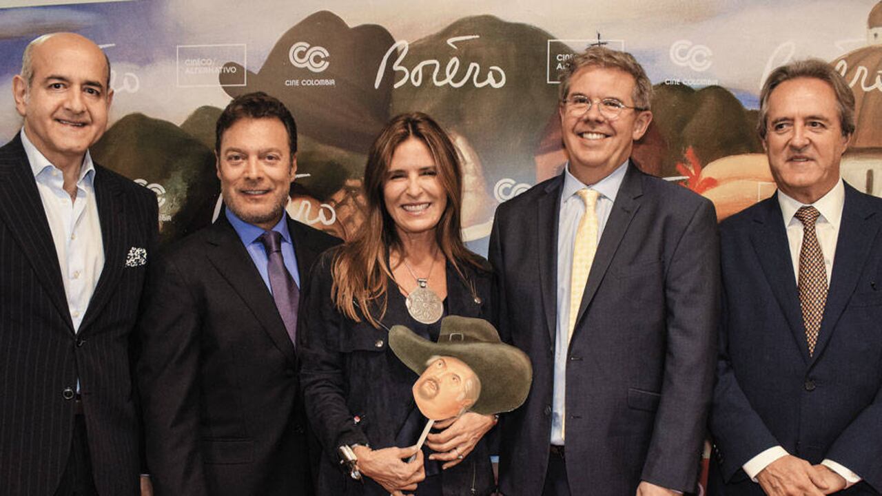 Munir Falah, Juan Carlos Botero, Lina Botero, Don Miller y Fernando Botero.