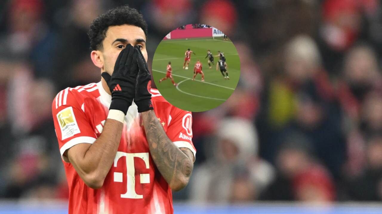 Luis Díaz durante el partido contra el Friburgo.