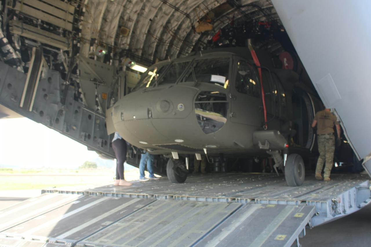 Aeronaves del Ejército de Estados Unidos llegando a Colombia.