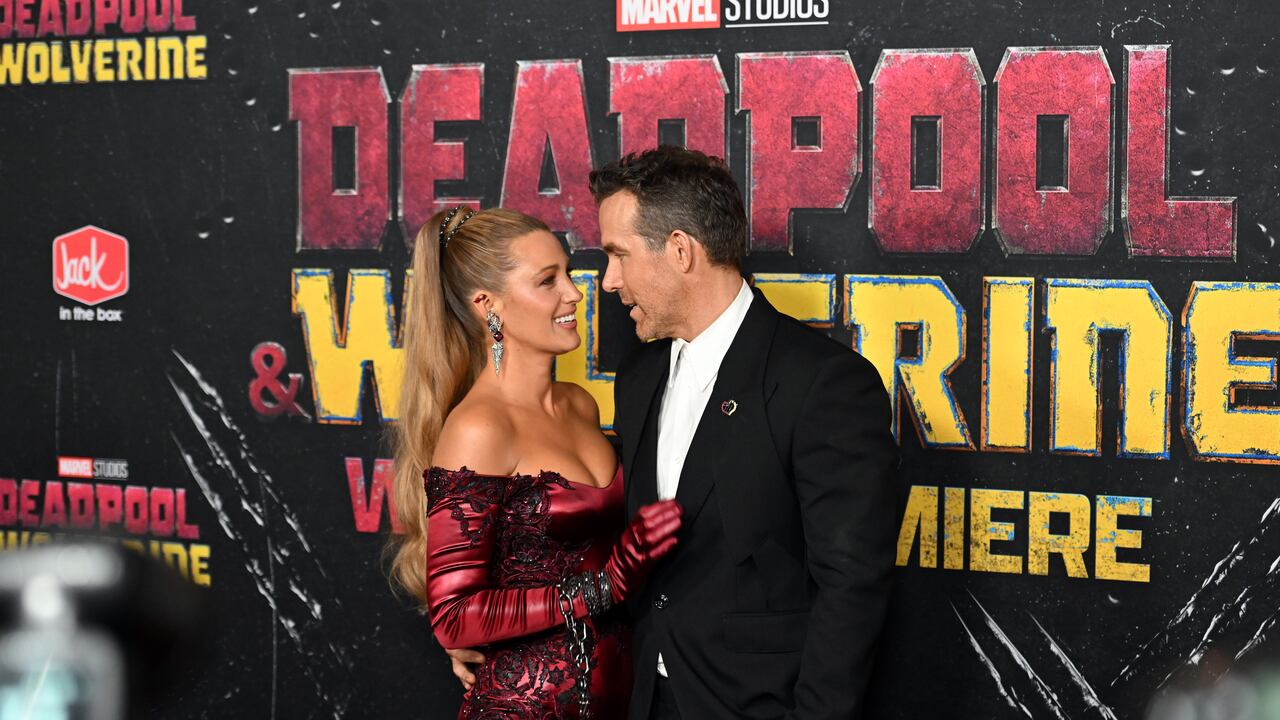 NEW YORK, NEW YORK - JULY 22: Blake Lively and Ryan Reynolds attend the Deadpool & Wolverine World Premiere at the David H. Koch Theater on July 22, 2024 in New York City. (Photo by Noam Galai/Getty Images for Disney)