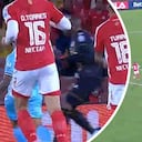 Santa Fe vs. Once Caldas dejó una jugada polémica por el posible penal sobre Andrés Roa.
