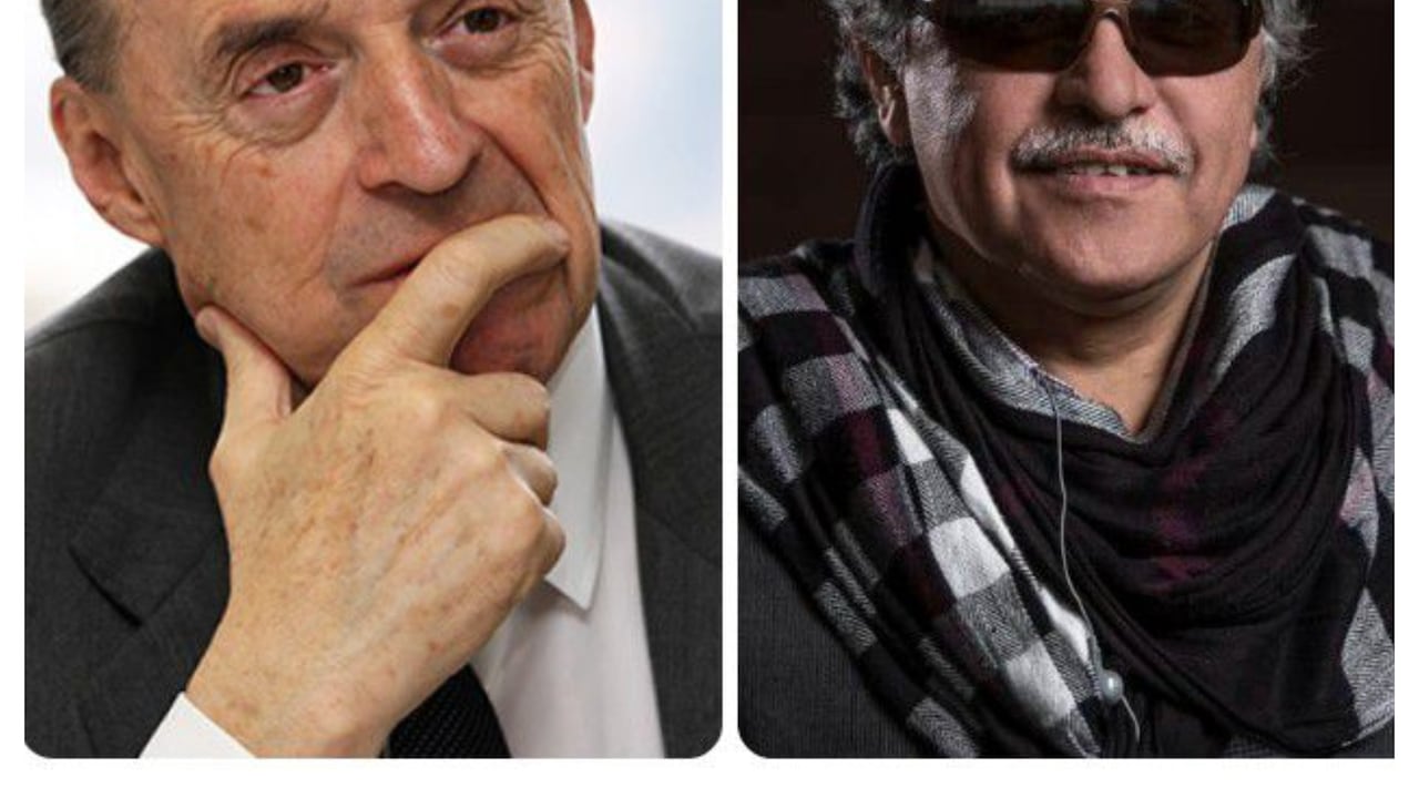 Álvaro Leyva y Jesús Santrich