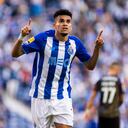 PORTO, PORTUGAL - SEPTEMBER 19: (BILD OUT) Luis Diaz of FC Porto celebrates after scoring during the Liga Portugal Bwin match between FC Porto and Moreirense FC at Estadio do Dragao on September 19, 2021 in Porto, Portugal. (Photo by Diogo Cardoso/DeFodi Images via Getty Images)
