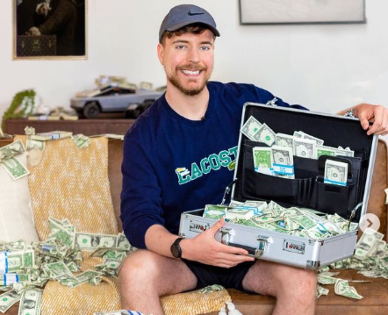 MrBeast se caracteriza por regalar exorbitantes sumas de dinero.