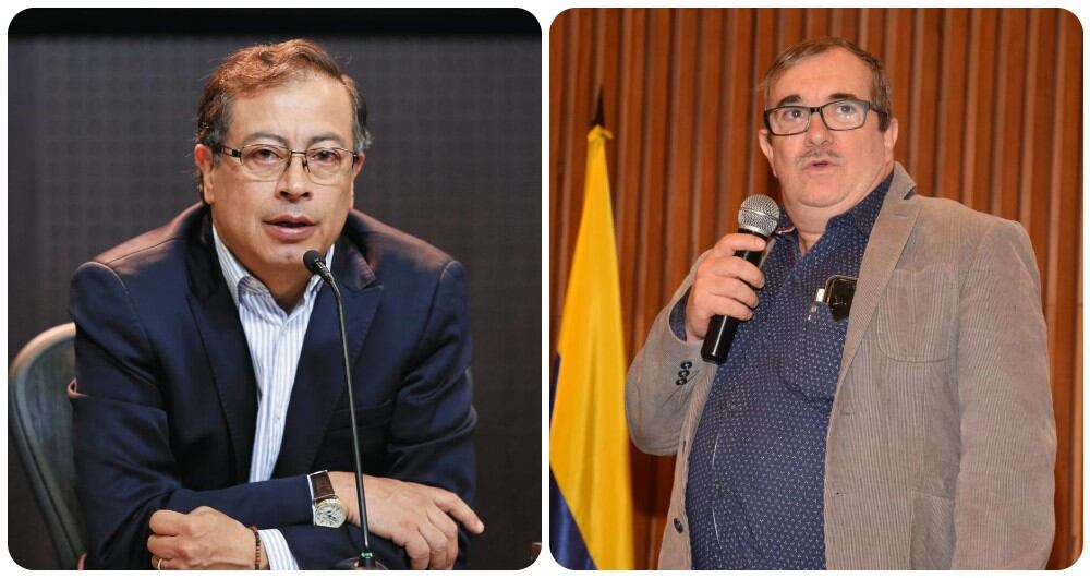 Gustavo Petro y Rodrigo Londoño.