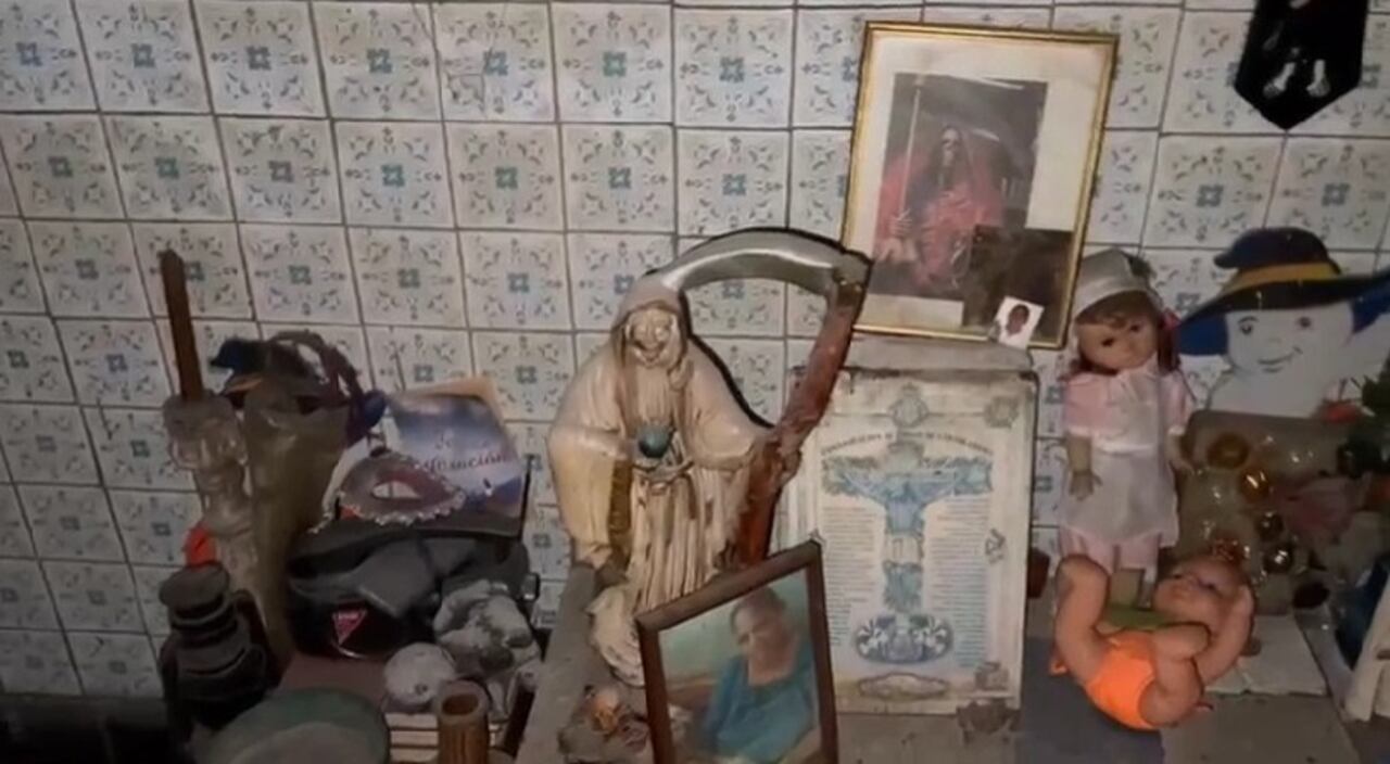 Este era uno de los altares de la habitación destinada para los rituales