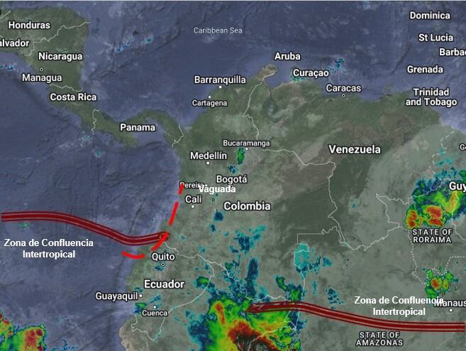 el Ideam dio a conocer el pronóstico meteorológico para este lunes donde se prevé lluvias en gran parte del territorio nacional.