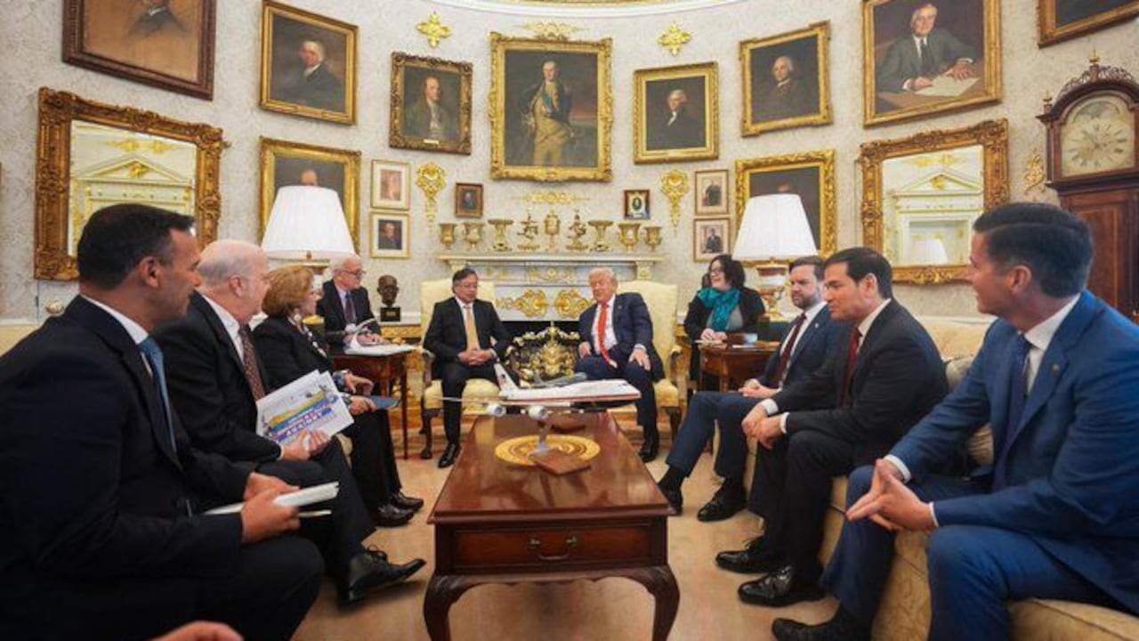La reunión entre Donald Trump y Gustavo Petro.