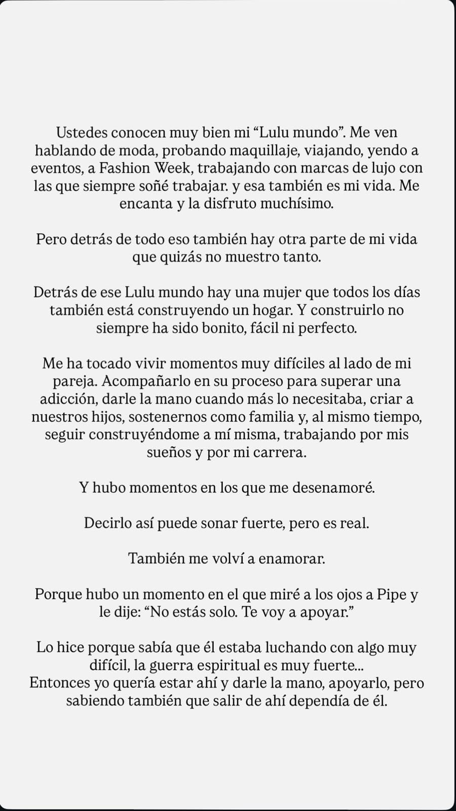 Reacción de Luisa Fernanda W