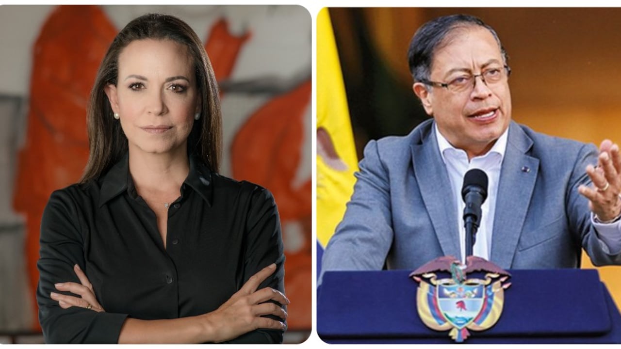 María Corina Machado y Gustavo Petro.