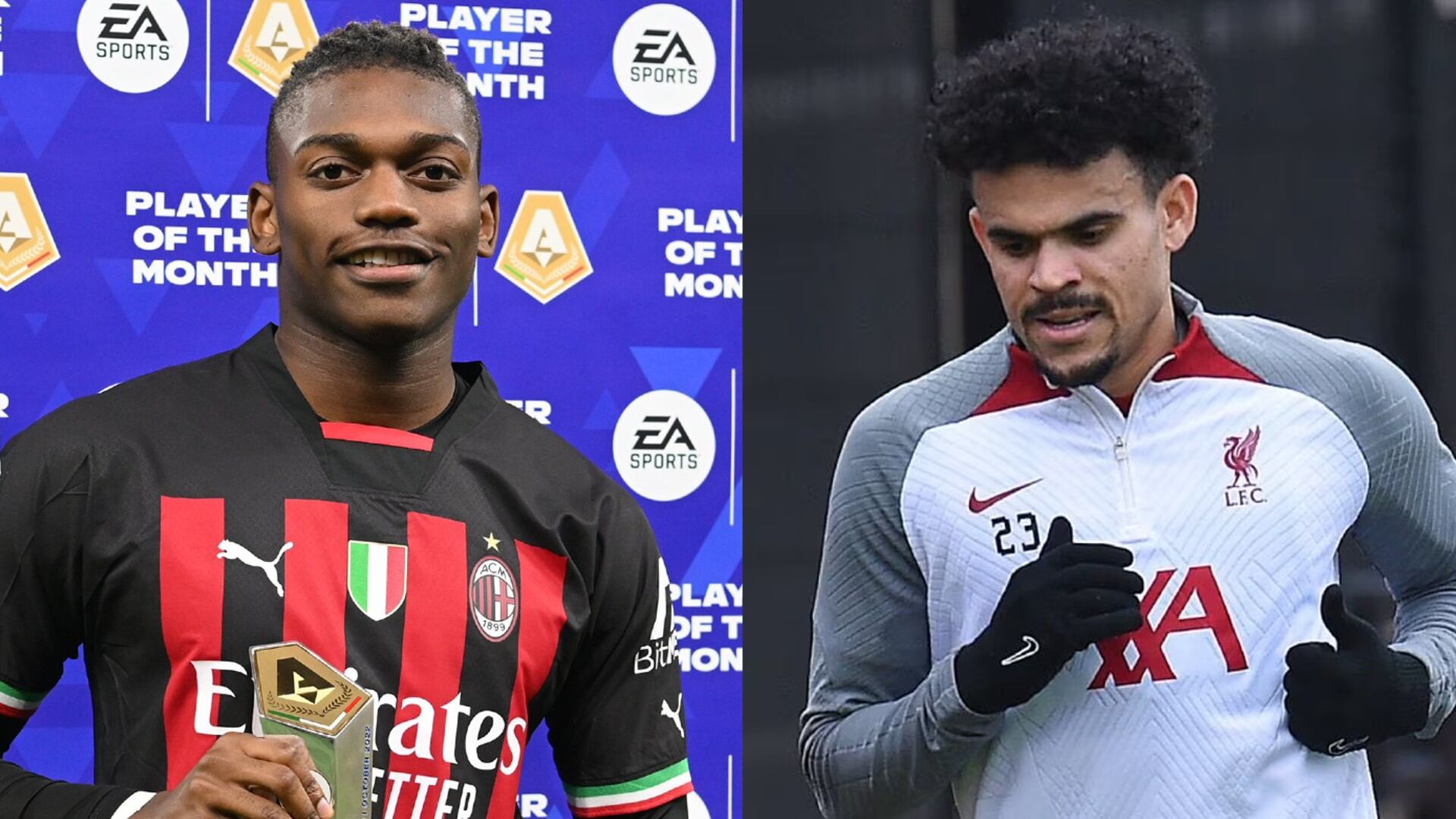 El delantero portugués Rafael Leao estaría en los planes del Liverpool y el colombiano Luis Díaz entraría en la operación.