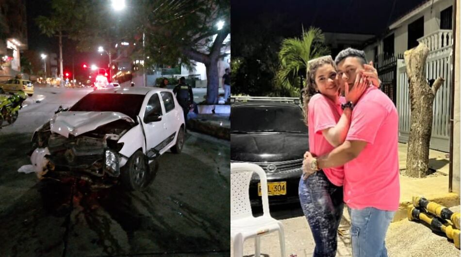 Pareja murió en trágico accidente en Barranquilla.