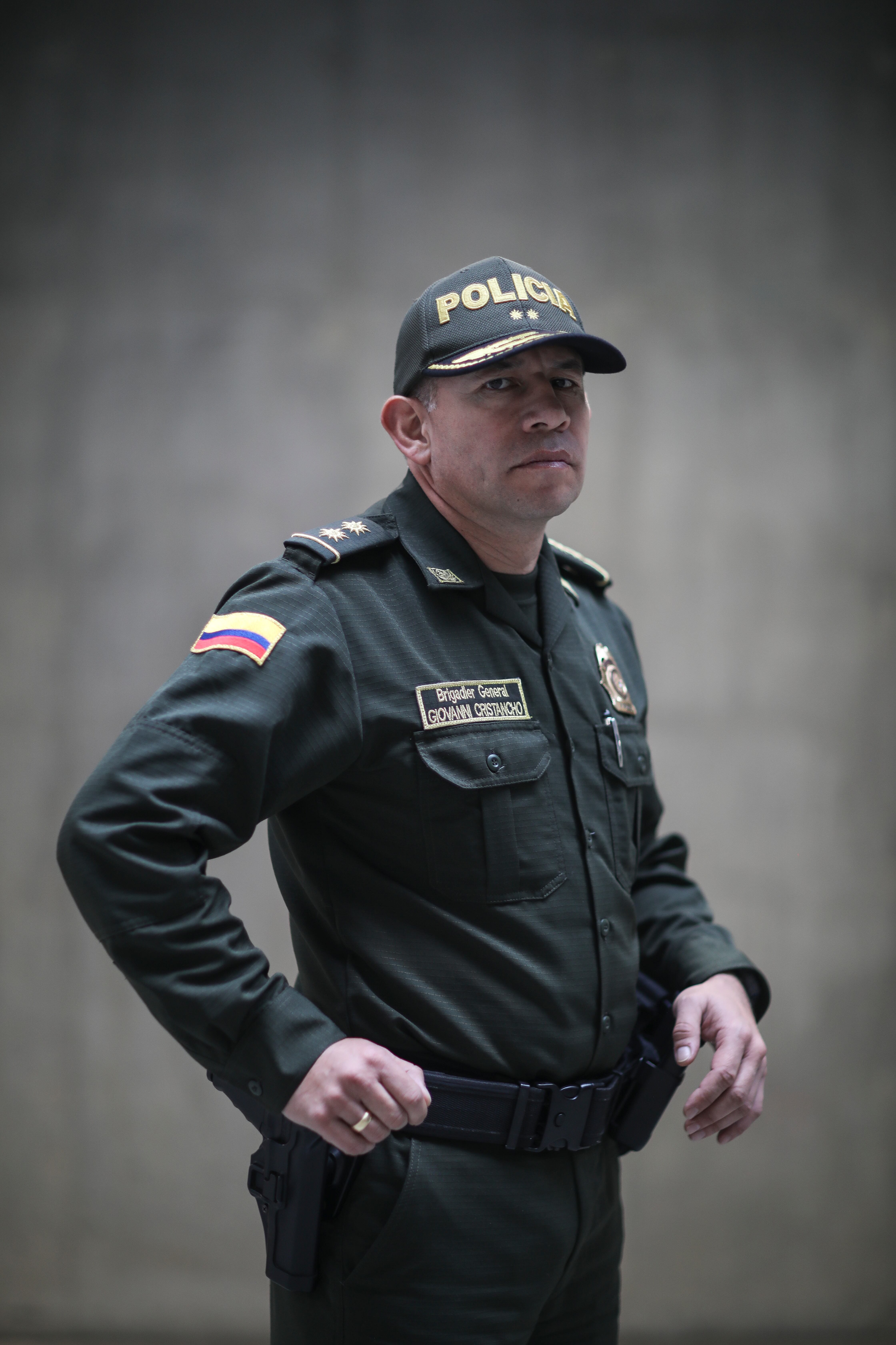 Brigadier General Giovanni Cristancho
comandante de la Policía de Bogotá