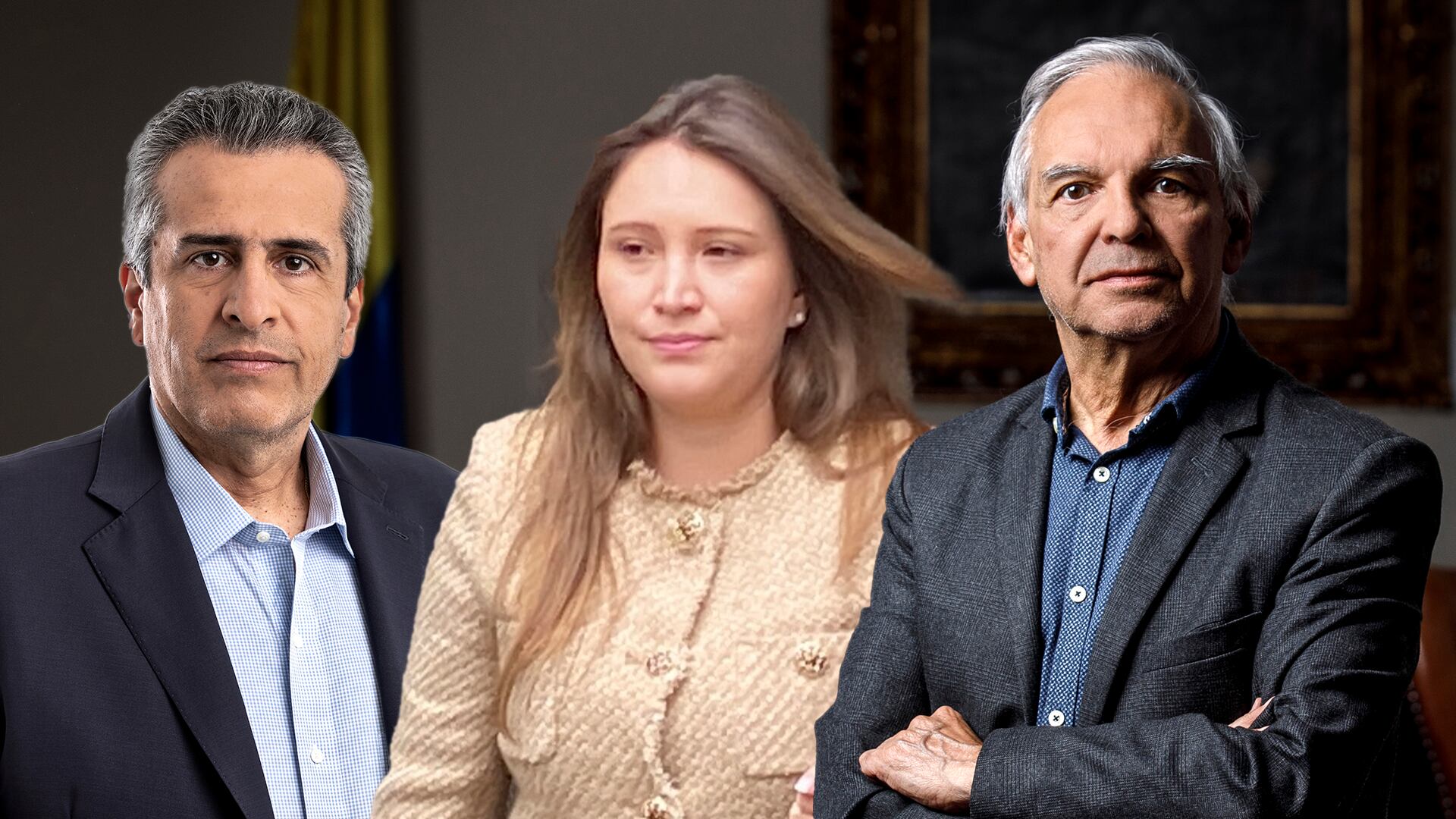 Ricardo Bonilla. Ministro de Hacienda.
María Alejandra Benavides,
Luis Fernando Velasco.
