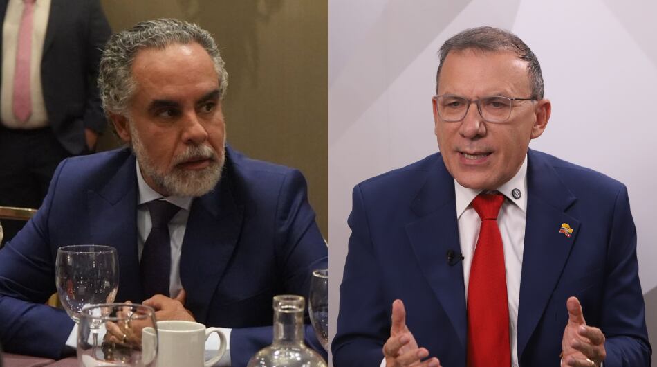 Armando Benedetti, ministro del Interior; y Roy Barreras, precandidato presidencial.