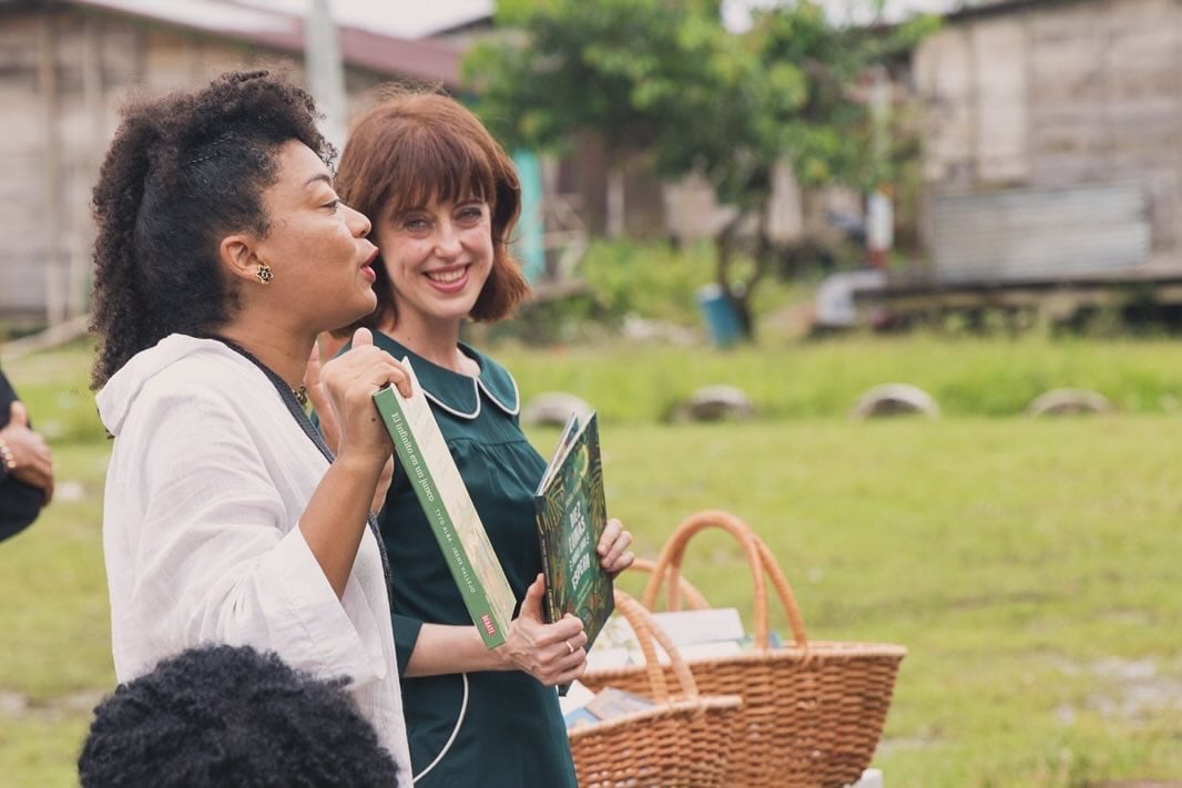Irene Vallejo en su visita al Chocó